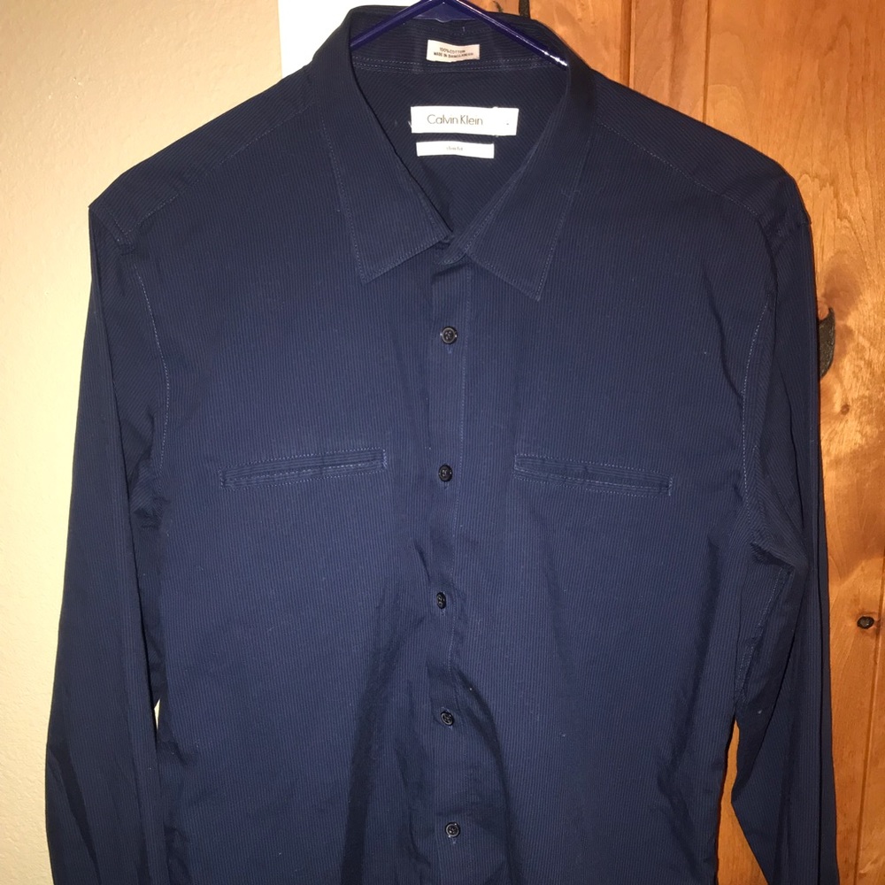 Calvin Klein Blue Dress Shirt